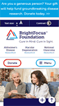Mobile Screenshot of brightfocus.org